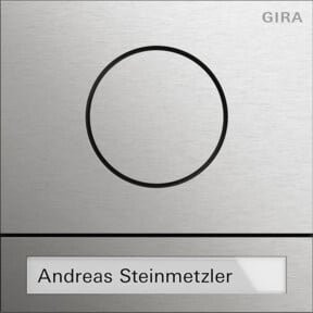 Gira Audio-Intercom Türstationsmodul aus Edelstahl in Silber 5565920 - Bild 1