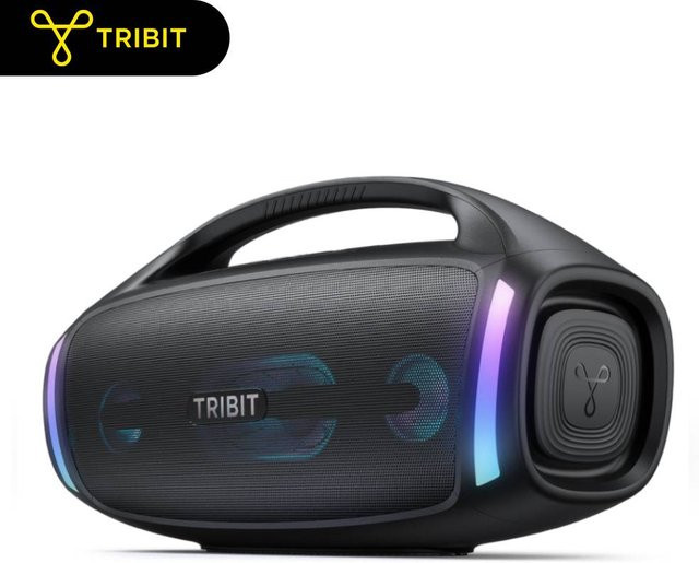 Tribit StormBox Blast 2 Bluetooth-Lautsprecher in Schwarz mit 200W Leistung, Subwoofer, IP67 Wasserdichtigkeit und 30 Stunden Spielzeit - Bild 1