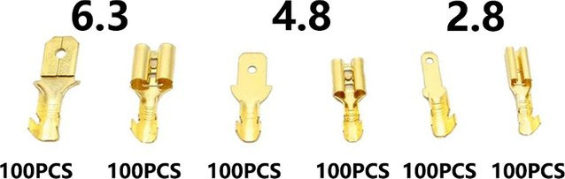 JORPETS Kupferdraht-Schaufelverbinder Steckbarer Federklemmenblock für 2,8 mm bis 6,3 mm - Bild 1