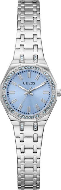 Guess Armbanduhr Pixie, Quarz, Edelstahl, Blau, 25 mm, Damen - Bild 1