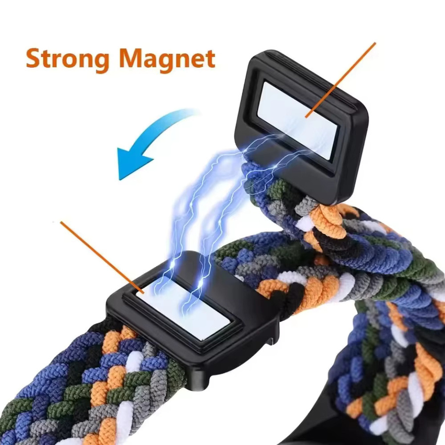 Xiaomi Uhrenarmband Nylon, geflochten, Magnetschnalle, Unisex, Bunt - Bild 3