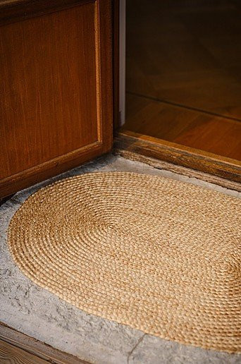 Jotex Türmatte SALLA aus Jute in Beige, Oval, B: 90,0 cm, T: 60,0 cm, H: 3,0 cm - Bild 1
