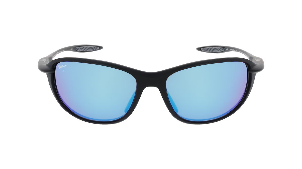 Maui Jim MJ0339S Sonnenbrille, Vollrand, Rund, Kunststoff, Herren, schwarz - Bild 1