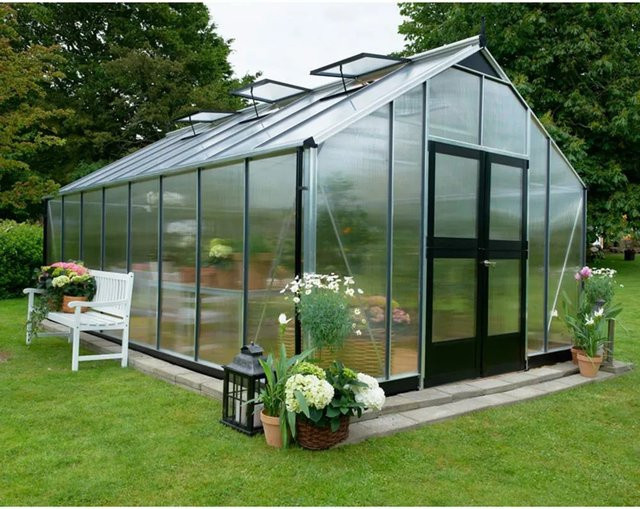 Juliana Gewächshaus Gärtner 21 aus Aluminium mit Polycarbonat und Satteldach in klassischem Design - Bild 1