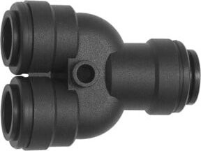Riegler Y-Verbinder aus POM in Schwarz für Schlauch-Außen-Ø 4 mm - Bild 1