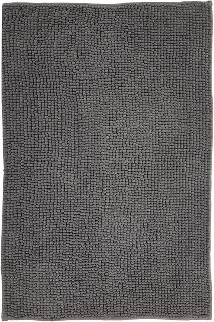 NYVI Badematte NYVISpa aus Chenille, rechteckig, Grau, B/T: 120 x 70 cm, rutschfest und saugfähig - Bild 1