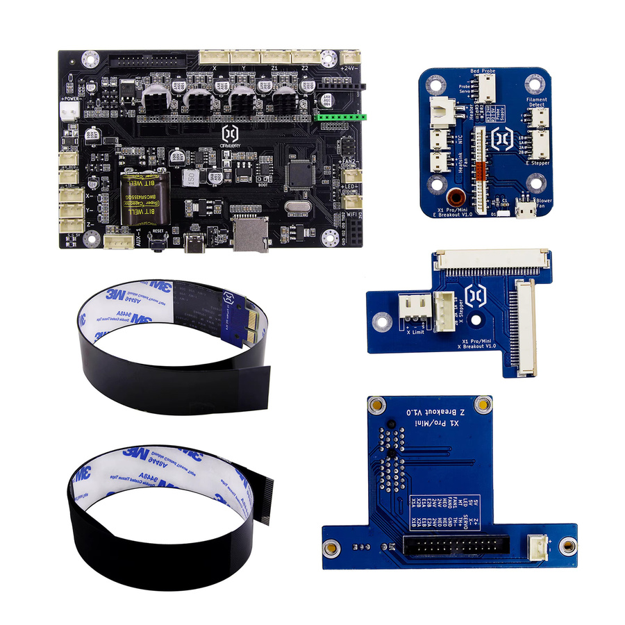 Artillery-3D Sidewinder X3 Plus/Pro Kabelsatz für Extruder-Übertragungsplatte E, X, Z, PCB und Motherboard in Blau - Bild 3