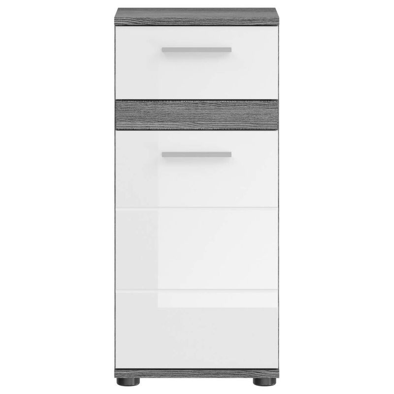 Standschrank xonox.home Blake in Weiß Hochglanz B/H/T: 35 x 79 x 31 cm - Bild 2