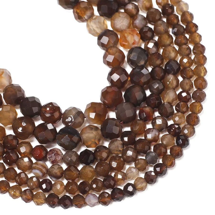 Kuoyu Perlen, Achatstein, kaffeebraun, 2 mm, Unisex - Bild 6