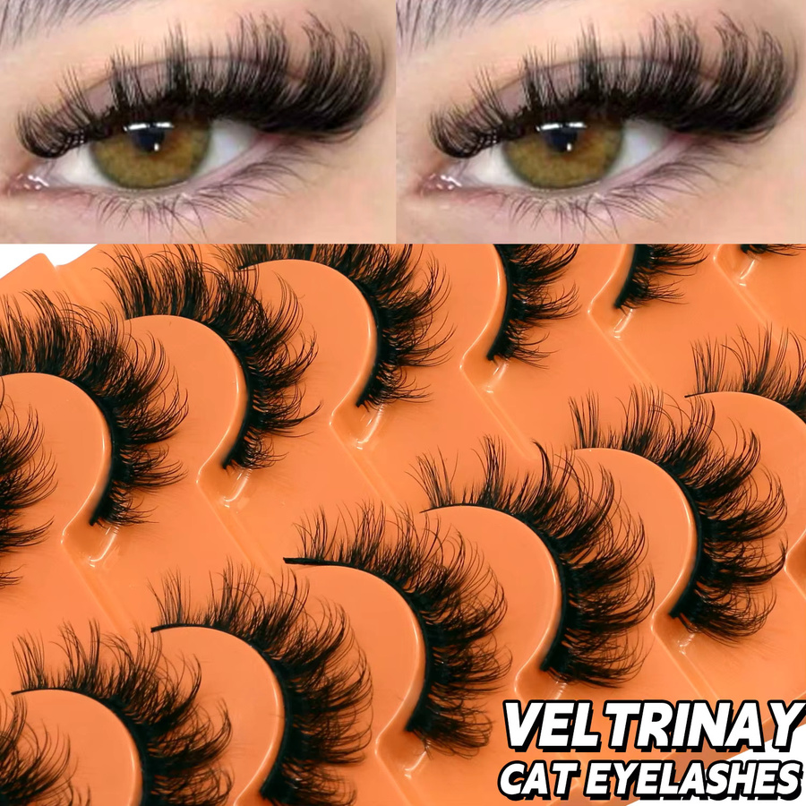 Veltrinay 3D-Nerzwimpern, Vollstreifen-Wimpern - Bild 2