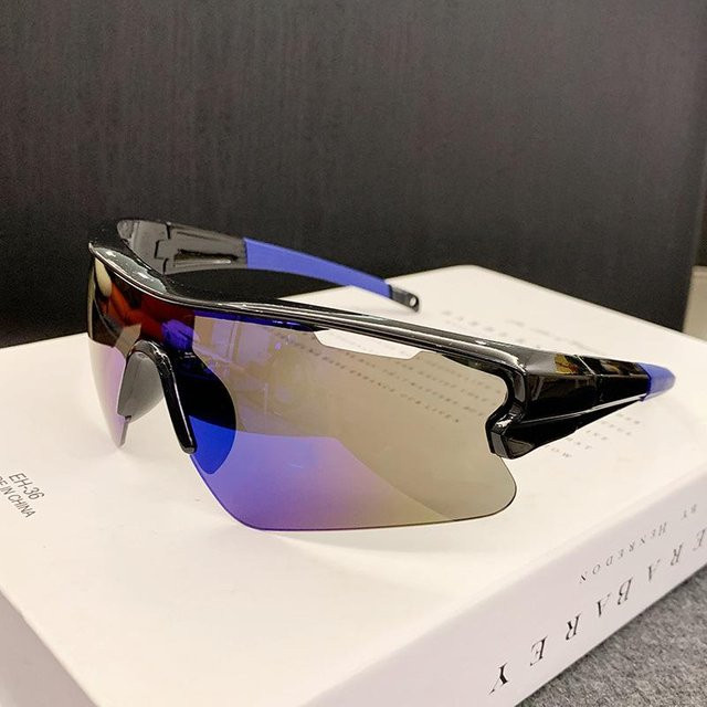 The Bay 8330 Sportsonnenbrille, Unisex, randlos, Kunststoff, grey black - Bild 1