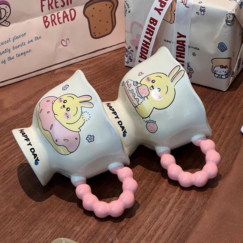 Niedliche Usaqi Keramiktasse für Kinder und Freunde, ideal als Geburtstagsgeschenk oder Souvenir, 401-500ml - Bild 4