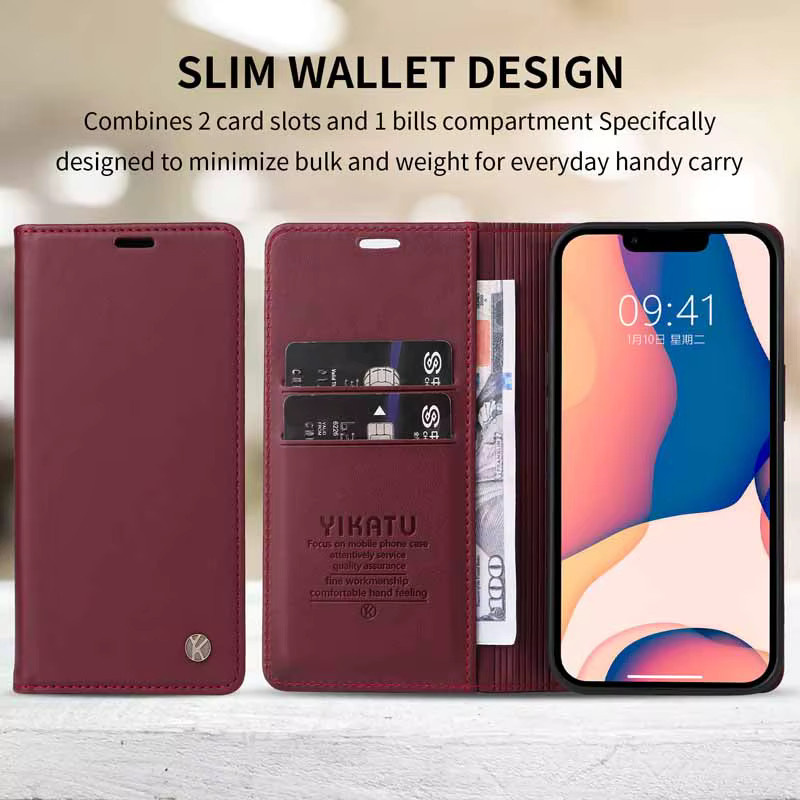 Business Ledertasche für Samsung A02, A02S, A03S, A03 Core und Galaxy XCover 7 als Flip Brieftasche mit starkem Magnetverschluss in Blau - Bild 3