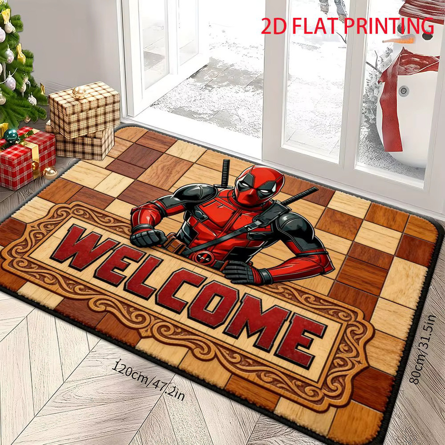 Beast Kingdom Marvel Deadpool Willkommens-Teppich, wetterfest, mehrfarbig, B: 140 cm, T: 60 cm - Bild 2