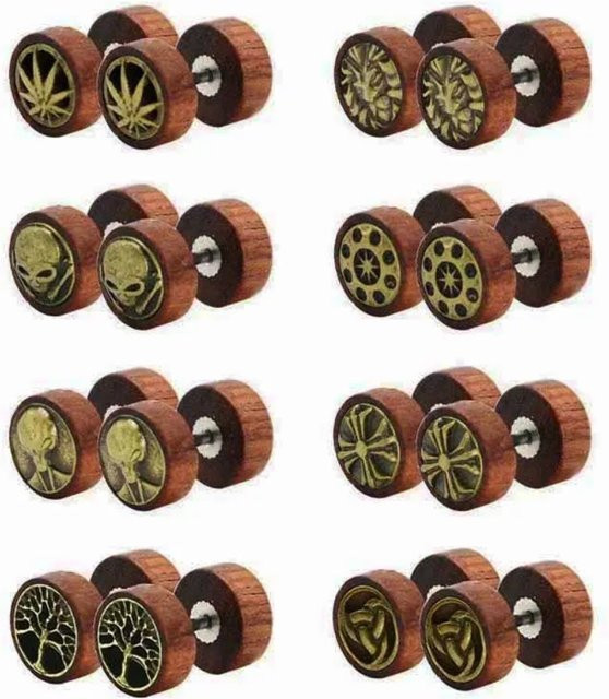 BGjingshuai Ohrringe 16G Illusion Schraubohrringe, 10mm, Unisex - Bild 1