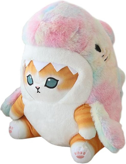 Yiran toy Kawaii Katze Plüschtier, Braun Grau, 22cm - Bild 1