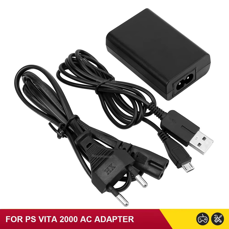 HeroAngel Ladegerät Netzteil 5V AC Adapter mit USB-Kabel für PS Vita 2000 PS Vita Slim in Schwarz - Bild 4