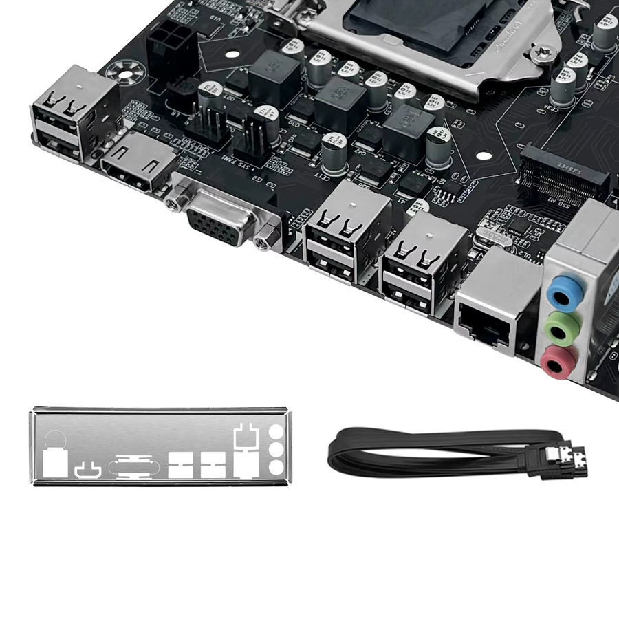 MACHINIST H61 Mainboard Kit mit Intel Core i5 2500 CPU und 8 GB DDR3 1600 MHz RAM in Schwarz (LGA 1155) - Bild 5