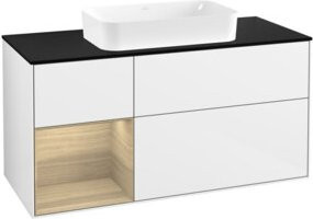 V&B Waschtischunterschrank Finion in Weiß glänzend lackiert, B/T: 120 x 60 cm - Bild 1