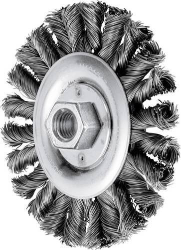 PFERD POS COMBITWIST Rundbürste gezopft RBG HD für Winkelschleifer, Durchmesser: 115 mm, Bohrung: 12 mm, Gewinde: M14, Stahl-Draht-Ø: 0,50 mm, Farbe: Silber - Bild 1