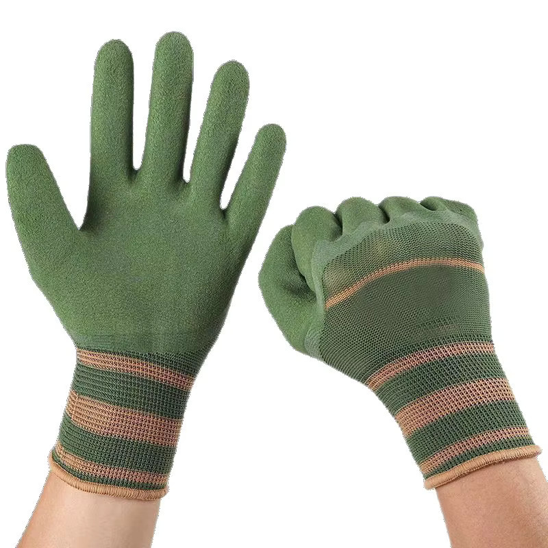 QHSPE Gartenhandschuhe wasserdicht und pannensicher mit Anti-Stech-Funktion in Blau und Grün - Bild 3