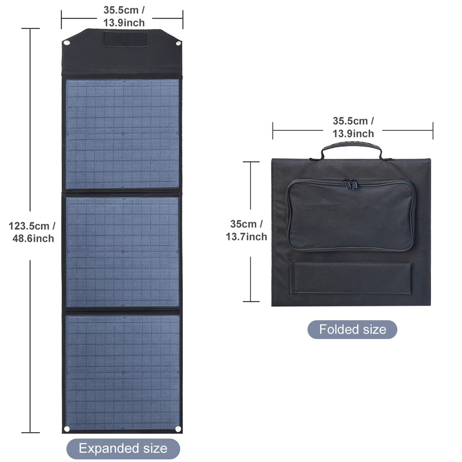 Leaorld 200W Solarpanel-Ladegerät 18V DC mit Ständern und Clips in Schwarz für 12V Batterien, Powerstations und Wohnmobile - Bild 6