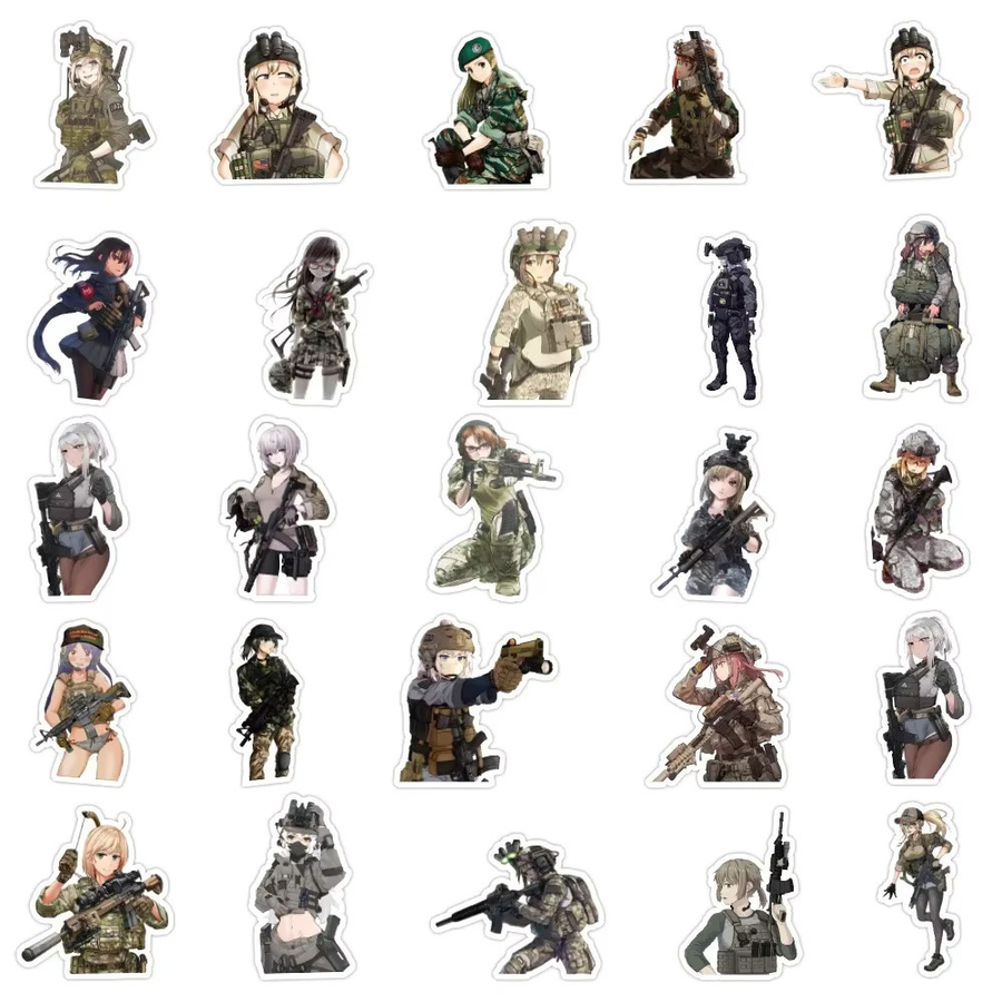 Camouflage Militär Aufkleber, Anime, ab 14 Jahren - Bild 4