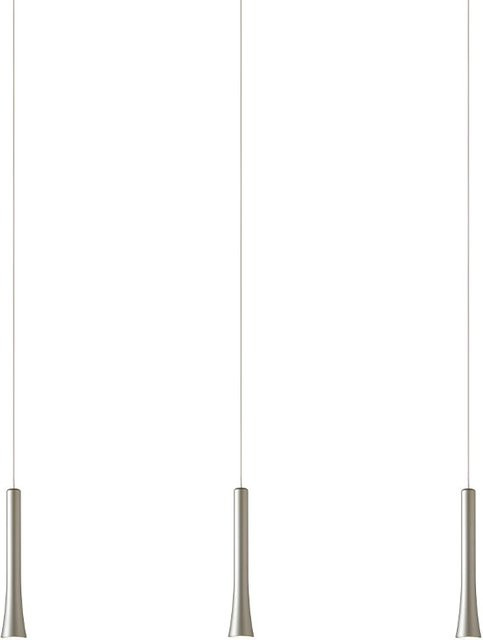 Oligo Rio 3-flammige LED-Pendelleuchte in Pearl Silver und Weiß Matt mit unsichtbarer Höhenverstellung - Bild 1