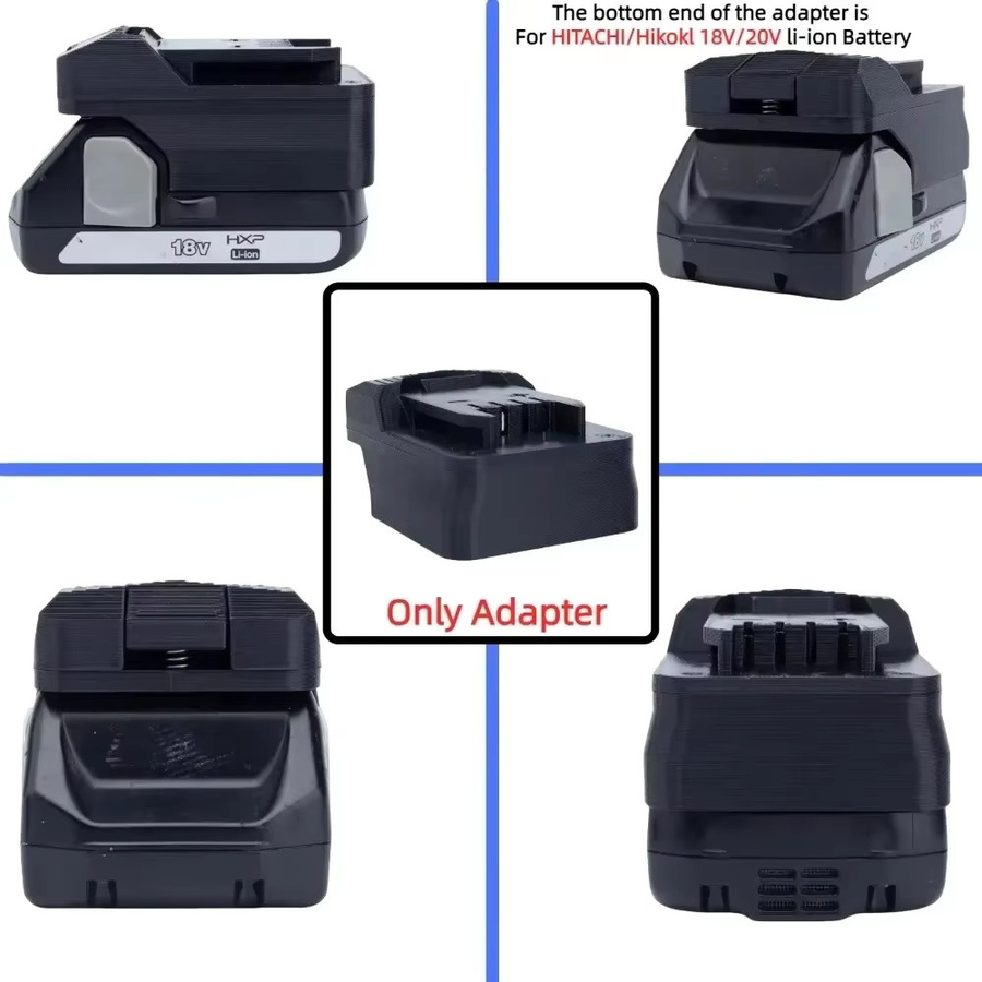 Batteriekonverter Adapter für HiKOKI Hitachi HXP 18V Akkus zu Lidl Parkside X20V TEAM Akku-Bohrwerkzeug in Schwarz - Bild 5
