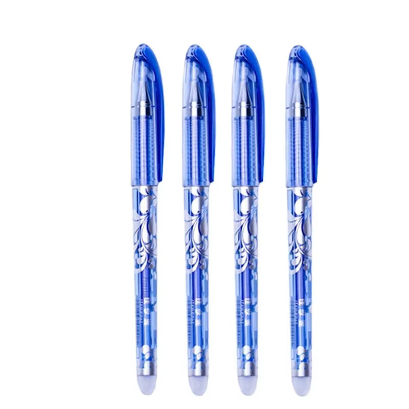 Löschbare Gelstifte mit 0,5 mm Mine und waschbarem Griff in Blau und Schwarz für Schule und Büro - Bild 2