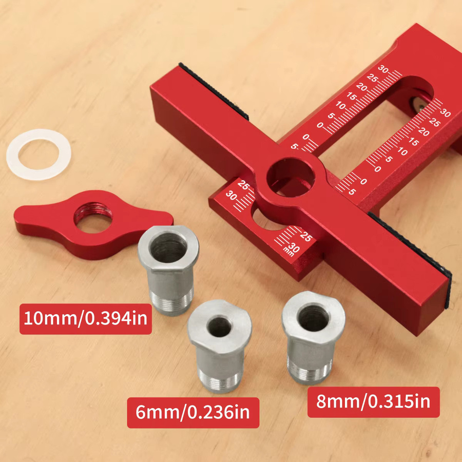 GDART Schranktür-Installationslocator aus Aluminium mit 6 mm, 8 mm und 10 mm Bohrer für eine schnelle und präzise Montage - Bild 4