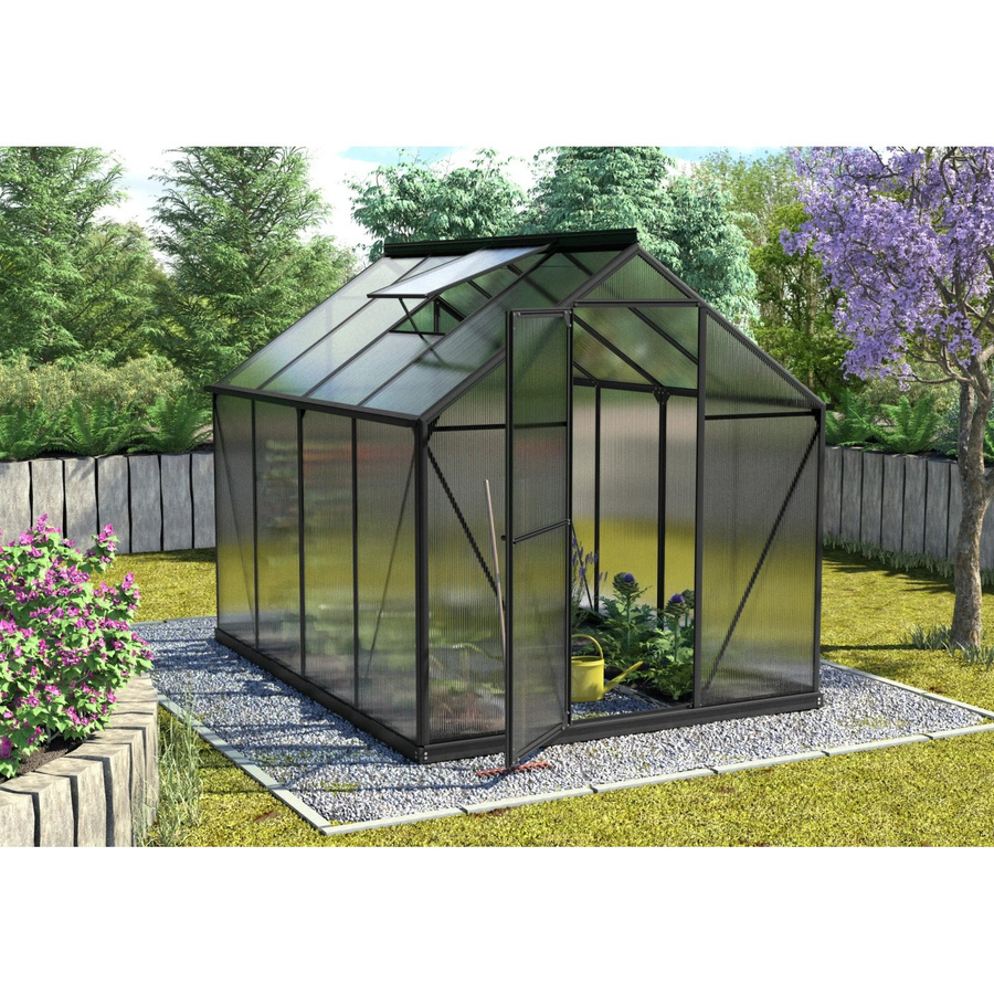 Vitavia Gewächshaus Triton 5000 HKP mit Vorzugsset in Schwarz aus Aluminium, Stahl und Polycarbonat - Bild 2