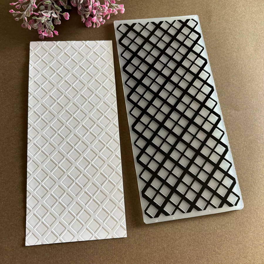 Moderner 2D-geprägter Sammelordner mit Diamantstruktur aus Kunststoff für Kartenalben - Bild 2