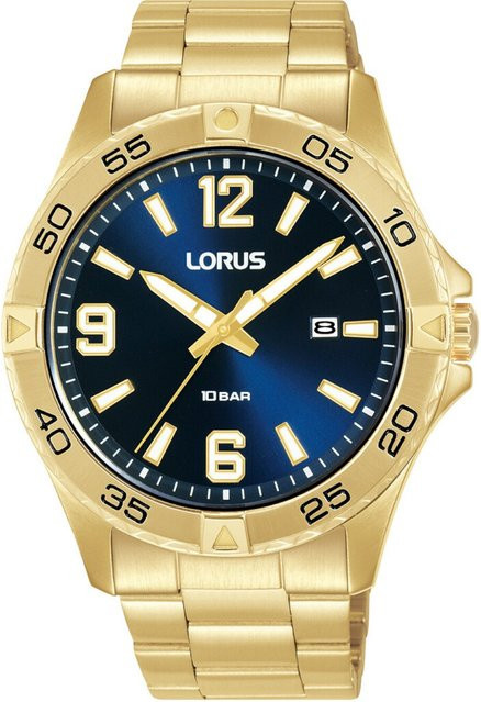 Lorus Herrenuhr, Quarz, Edelstahl, Blau, 42 mm, 10 ATM - Bild 1