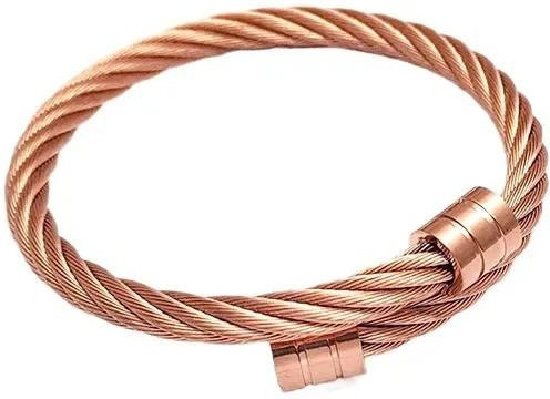 MOONBIFFY Armband Edelstahl, Roségold, Vintage, Unisex - Bild 1