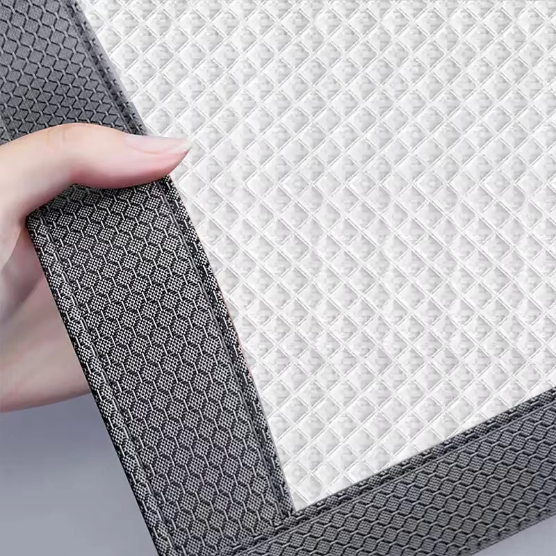 DNGT Magnetischer Türvorhang aus Baumwolle in Grau, Verdunkelungsvorhang und Schallschutzvorhang, Winddicht und Kältebeständig - Bild 2