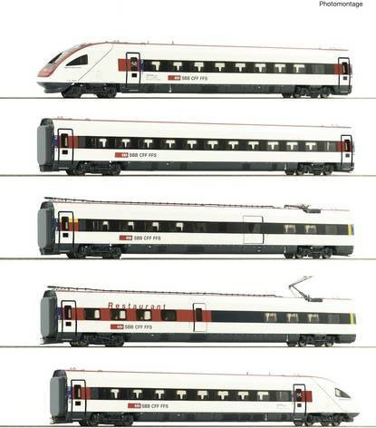 Roco H0 Elektrischer Triebzug ICN Set 5-tlg. - Bild 1