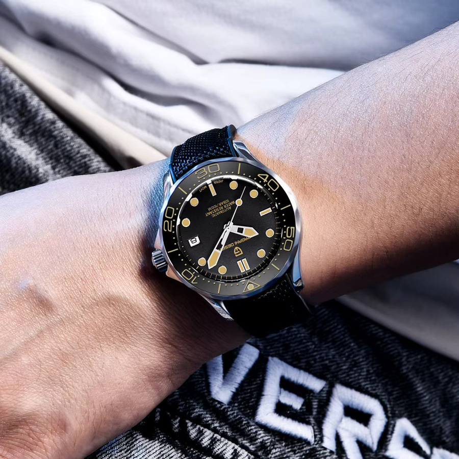Pagani Design Automatik-Armbanduhr, Edelstahl, Silikon, Herren - Bild 2