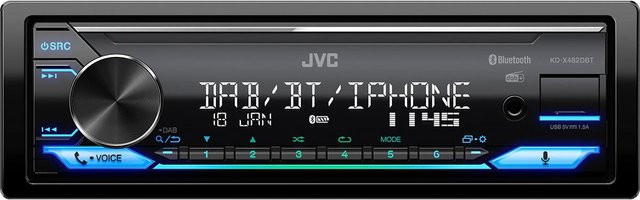 JVC Autoradio KD-X482DBT mit Bluetooth in Schwarz - Bild 1