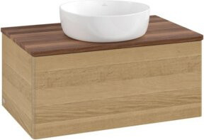 V&B Waschtischunterschrank Antao ohne Frontstruktur in Honey Oak, B/T/H: 80 x 36 x 50 cm - Bild 1