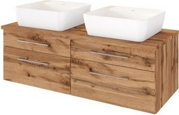 HELD MÖBEL Waschtisch Davos in Braun und Multicolour, B/H/T: 120 x 54 x 47 cm - Bild 1