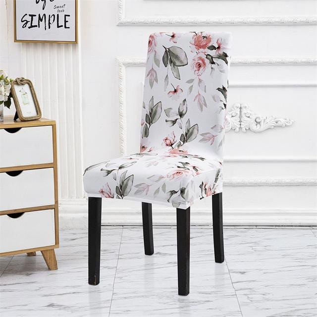 Housmife Elastischer Stuhlbezug mit geometrischem Design in Multicolour für Esszimmer und Büro - Bild 1