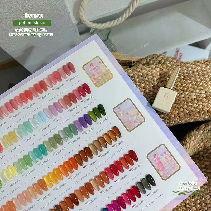 Eleanos Jelly Opal-Gel-Nagellack-Set, 60-teilig, 15 ml, glänzend - Bild 2