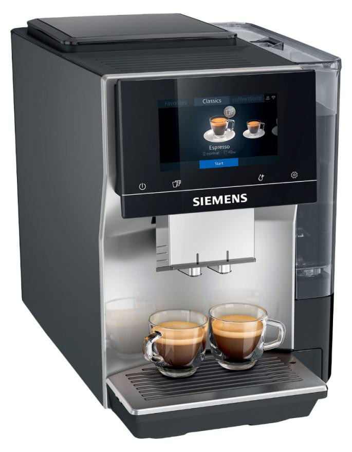Siemens EQ.700 TP715R07 Espressomaschine mit integriertem Mahlwerk in Schwarz und Silber, 2,4 l Fassungsvermögen, 1500 W - Bild 1