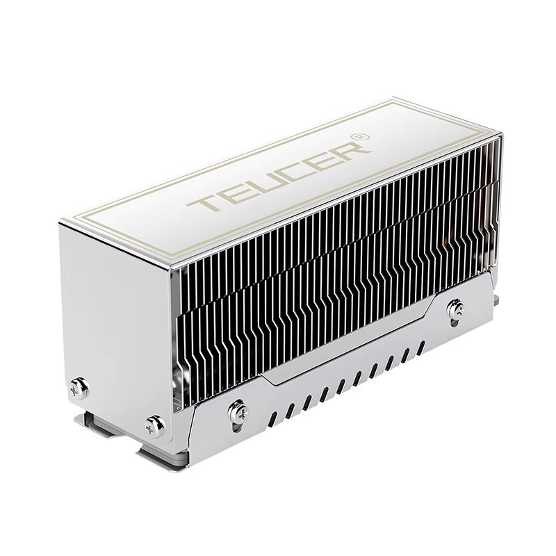 TEUCER M2-10 Dual Heat Pipe Kühler für M.2 2280 NVMe SSD in Silber - Bild 3