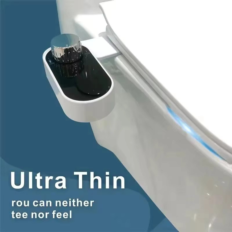 Nicht elektrischer Bidet Toilettensitzaufsatz mit selbstreinigender Doppeldüse für Vorne- und Rückwärtswaschung in Weiß - Bild 5