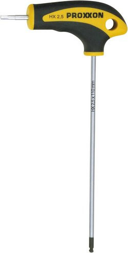 Proxxon L-Griff-Schraubendreher HEX 2 x 110 mm in Schwarz - Bild 1