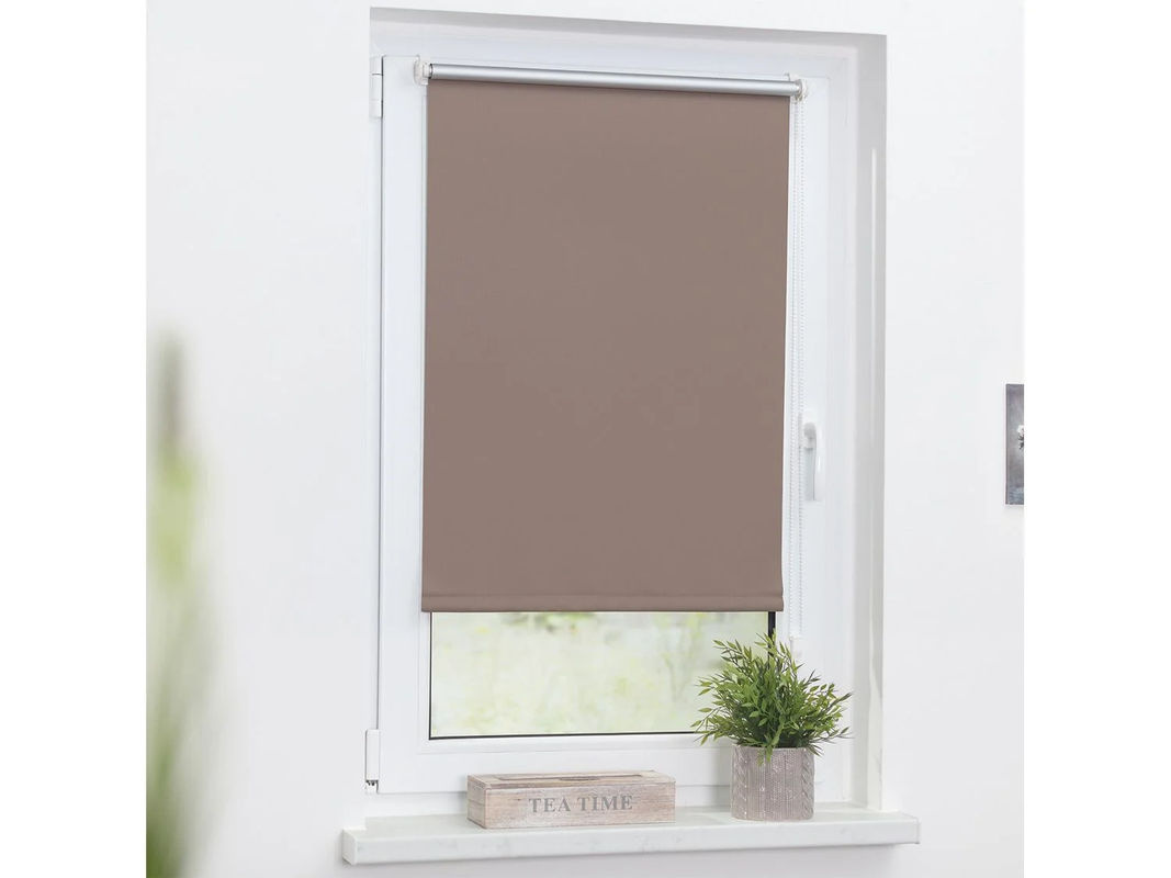 Lichtblick Thermo-Rollo Klemmfix Verdunkelung, Farbe: Beige/Grau, B: 90 cm, H: 220 cm - Bild 4