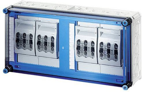 Hensel NH-Sicherungshalter 2000778, 3-polig, 125 A, 800 V, Sicherungsgröße 0, blau - Bild 1