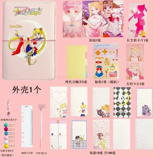 Sailor Moon Usagi A6 Agenda Planer Notizbuch in Pink - Bild 1